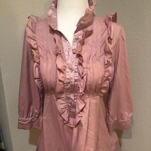 Forever 21 Ruffle Blouse Sz S